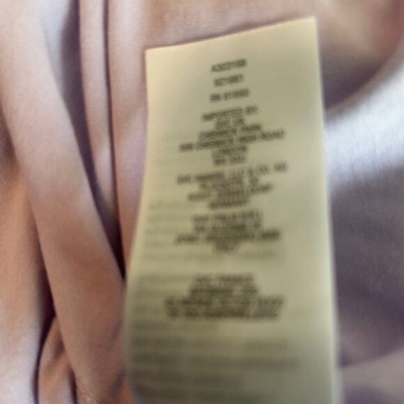 QVC Lavendar V-neck front & back with sheer floating back & strap tunic, size 3X - Picture 6 of 7